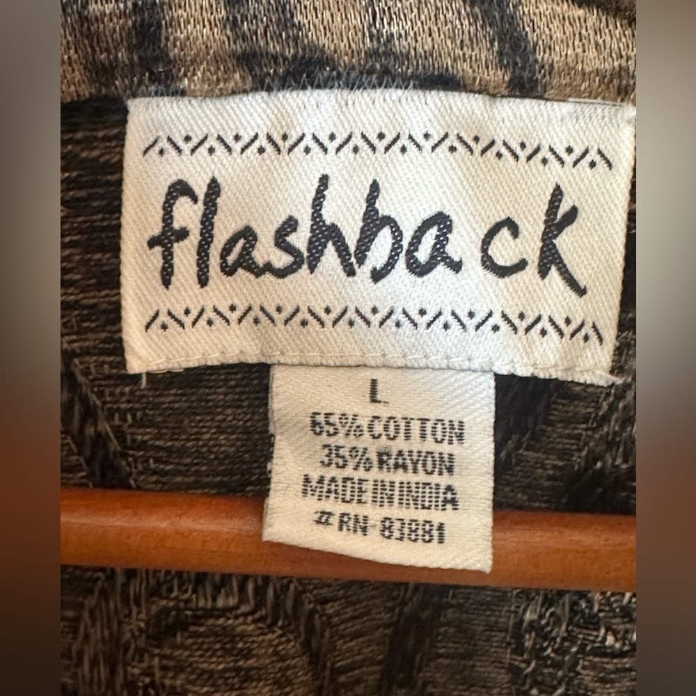 Vintage Flashback Lg Tapestry Embroidered Crocheted Beaded Boho Brown Jacket - Picture 14 of 16